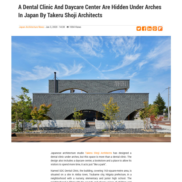 World Architecture 掲載!! | EA Research and Design Office｜Takeru
